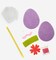 DIY Artcraft Purple Egg Easter Flowers Spring Kids Felt Ornament Sewing Kit